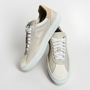 BOEMOS Italian Leather Sneaker Low Top Lace Up Women's Made in Italy Us Size 7